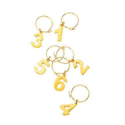 Gold Plated Wine Charms - Wine Charms