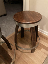 Load image into Gallery viewer, Wine Barrel Counter Stool - WineFrill
