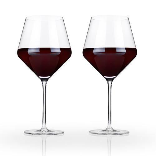 Raye Crystal Burgundy Glasses - Wine Glasses