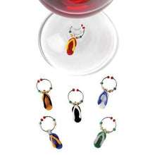 Load image into Gallery viewer, Wine Charms- Flip Flops - Wine Charms
